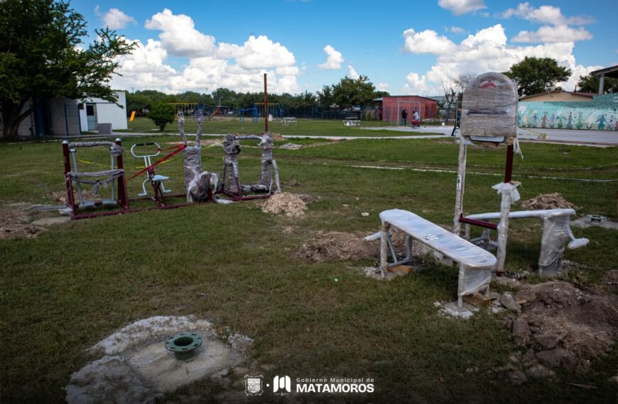 Matamoros avanza con nuevos espacios recreativos bajo el…