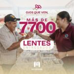 Más de 7 mil 700 lentes entregados con sentido humano: Beto Granados