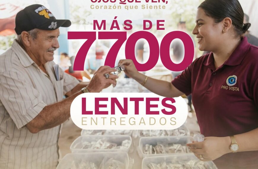 Más de 7 mil 700 lentes entregados con…