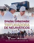 Gracias al Dr. Américo Villarreal, gobernador de Tamaulipas, por impulsar acciones que contribuyen al cuidado del medio ambiente y a la limpieza de nuestra ciudad.